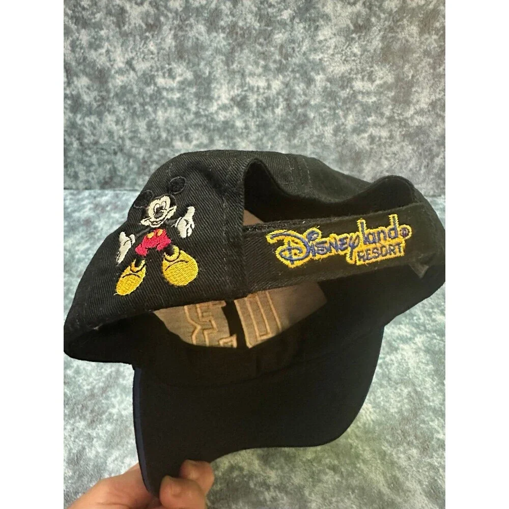 Disney Kids Mickey Mouse Black Cotton Hat with Embroidered Logo